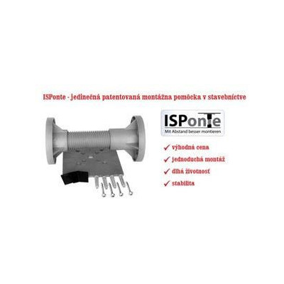 ISP130 + ISP128 + příslušenství - konzole s redukcí pro montáž kamer na zateplené fasády, hloubka fasády 100-130mm