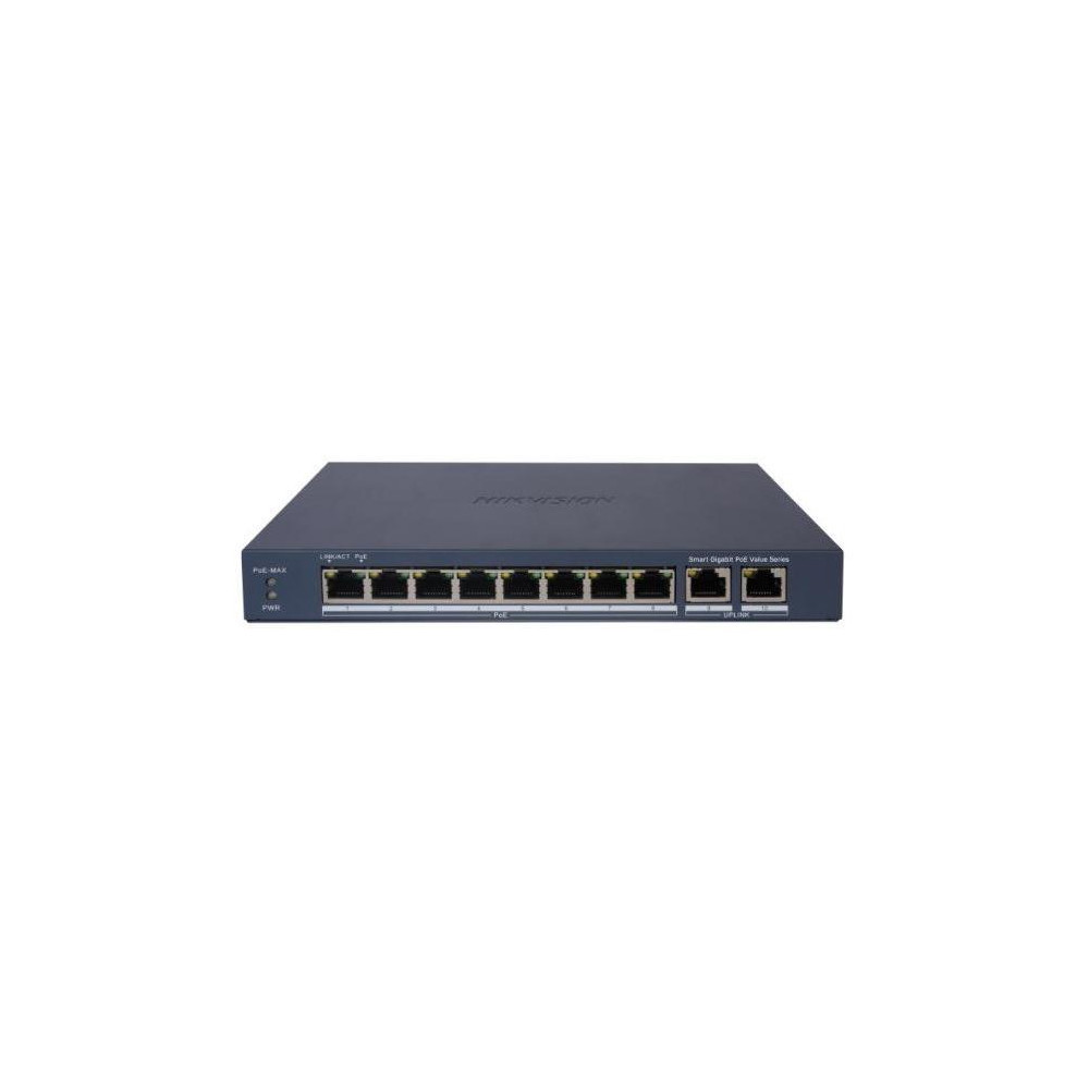 DS-3E1510P-EI - Smart managed switch 8x Gb PoE + 2x Gb Uplink RJ-45, 110W, Super PoE - dosah až 300m DS-3E1510P-EI - Smart managed switch 8x Gb PoE + 2x Gb Uplink RJ-45, 110W, Super PoE - dosah až 300m