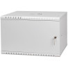 LX19-6U-450MG - LEXI-Net Basic Rozvaděč nástěnný 19" 6U 520x450, dveře plech, šedý