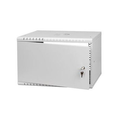 LX19-6U-450MG - LEXI-Net Basic Rozvaděč nástěnný 19" 6U 520x450, dveře plech, šedý