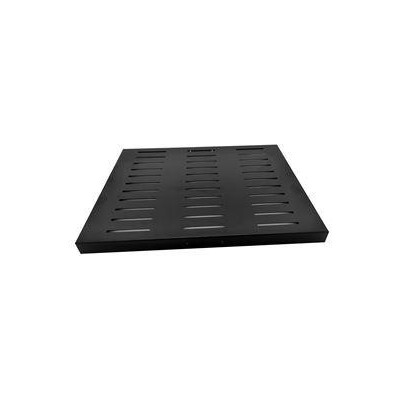 WPO-450-1C - Wirex, 19" police 1U 450mm, perforace, přední a zadní uchycení, nosnost 60kg, černá