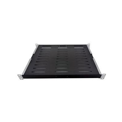 WPO-450-1C - Wirex, 19" police 1U 450mm, perforace, přední a zadní uchycení, nosnost 60kg, černá