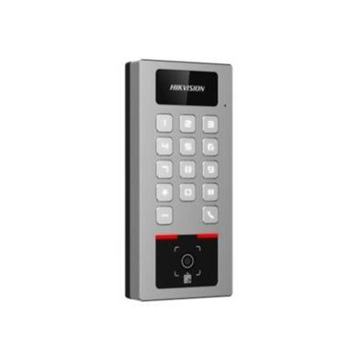 DS-K1T502DBWX-QR - P interkom/vstupní terminál se čtečkou Mifare karet, podpora čtení  QR