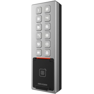 DS-K1T805MBFWX - Vstupní terminál, ověřování kartou, otiskem prstu, PIN, Bluetooth, Wi-Fi