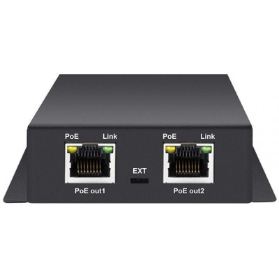 WI-PE31G - 2GE Output (max. 30W/port) + 1GE Input 30W) PoE Extender, 150m