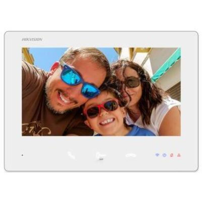 DS-KH7300EY-WTE2/White - 2-žilový HD 7“ dotykový monitor s Wifi, bílý