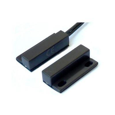 BS-2012BR - Samolepící povrchový magnetický kontakt 28 x 13 x 6,5mm, kabel, hnědý