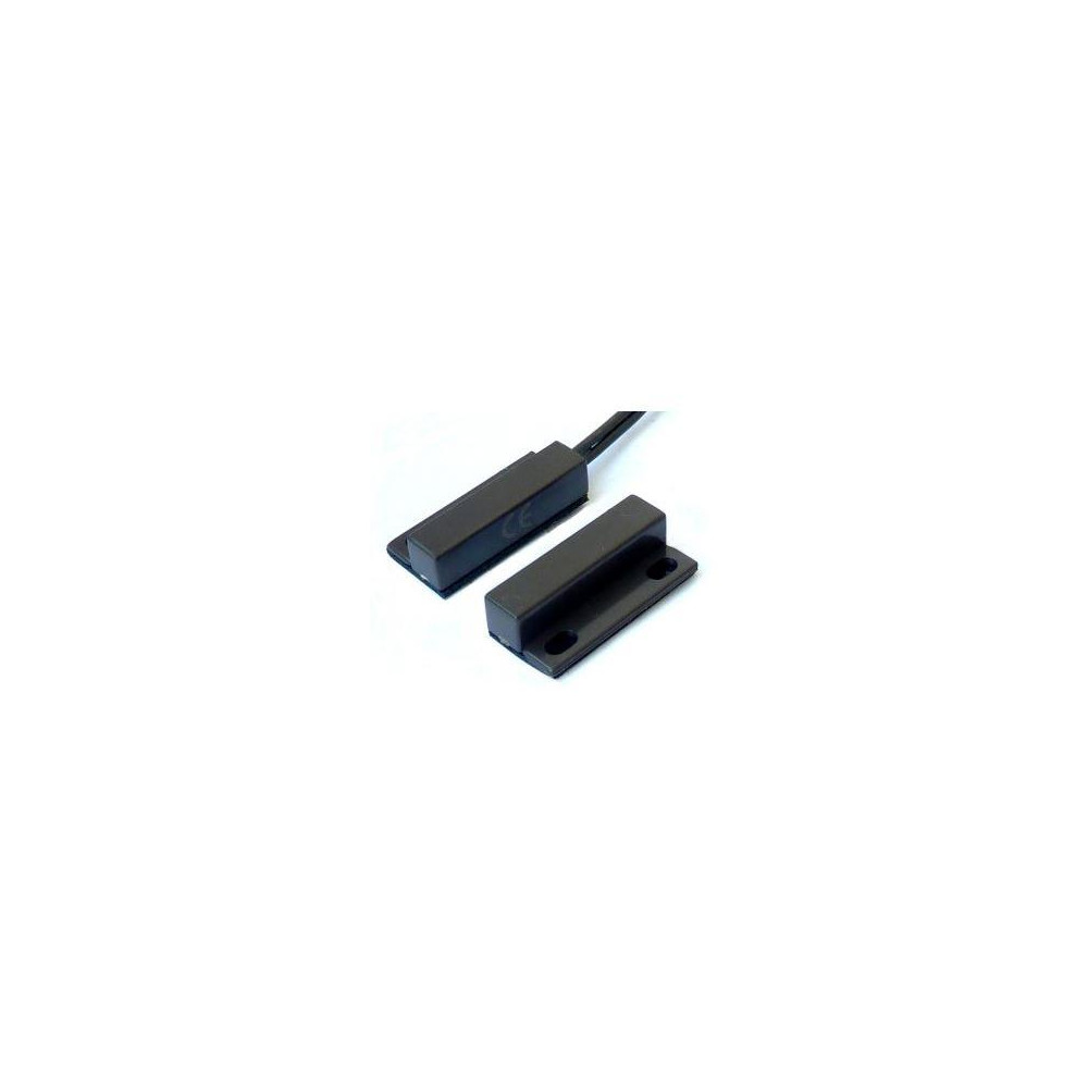 BS-2012BR - Samolepící povrchový magnetický kontakt 28 x 13 x 6,5mm, kabel, hnědý