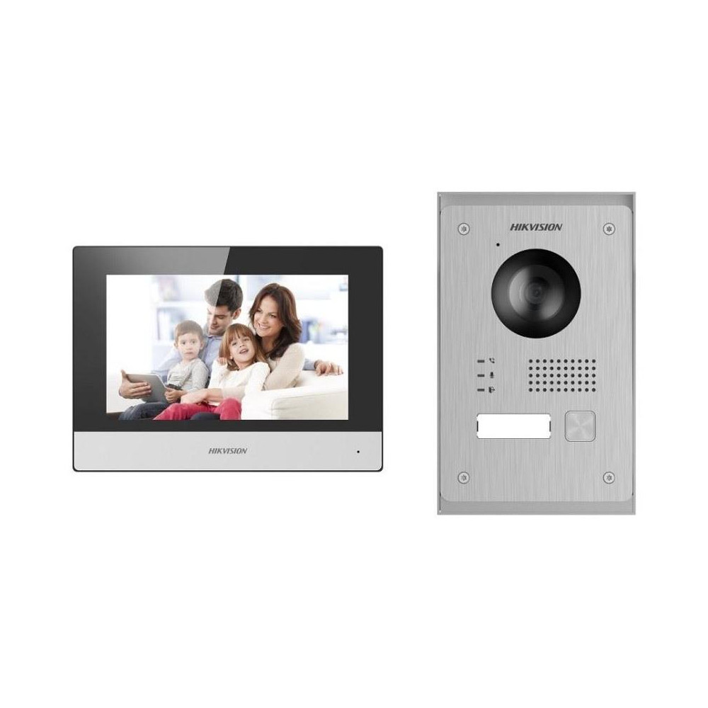 DS-KIS703Y-P - Kit videotelefonu, 2-drát, bytový monitor + dveřní stanice + napájecí zdroj DS-KIS703Y-P - Kit videotelefonu, 2-drát, bytový monitor + dveřní stanice + napájecí zdroj
