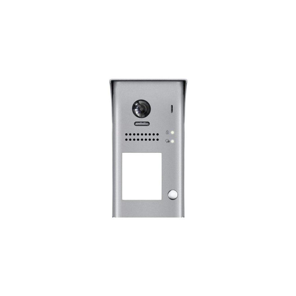 DPC-D250-1 - dveřní jednotka domovního 2D telefonu, kamera, 1 tlačítko, povrch. montáž, interkom, 1zámek
