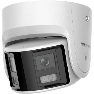 DS-2CD2347G2P-LSU/SL(2.8mm)(C) - 4MPix IP Turret ColorVu AcuSense panoramatická kamera, LED 30m, WDR 130dB, Audio, Alarm, Mikrof