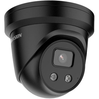 DS-2CD2386G2-ISU/SL(BLACK)(2.8mm)(C) - 8MPix IP Turret AcuSense kamera, IR 30m, Audio, Alarm, mikrofon, reproduktor, blikač, čer