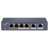 Ostatní parametry	Počet síťových portů: 6	PoE porty: 4x 10/100Mbps RJ45&nbsp;	Uplink Port: 2x 100M Ethernet Port RJ45	Network Protocol: IEEE802.3, 802.3u, 802.3x, 802.3af, 802.3at	Switching Capacity: 1,6Gbps	Max. Forwarding Rate: 0.89Mpps	High Priority Ports: Porty 1 + 2	Forwarding Mode: Store-and-forward	MAC Address Table: 4k	Flow Control: IEEE802.3x full duplex	PoE Standard: IEEE802.3af, IEEE802.3at	PoE Power: max. 35W	Dosah až 300 m na 1.&nbsp;až 4.portu (Extend mode ON, 10Mbps, CAT 5e) - Super PoEOstatní parametry	Napájení: 48 VDC, 0,8A; napájecí zdroj v balení	Spotřeba energie: max 38W	Přepěťová ochrana: 6KV	Pracovní teplota: -10°C až 40°C	Pracovní vlhkost: 5% - 95% , non-condensing	Hmotnost: 0.26kg	Materiál: kovová konstrukce s pasivní ventilací	Rozměry: 145&nbsp;x 68&nbsp;x 26mm