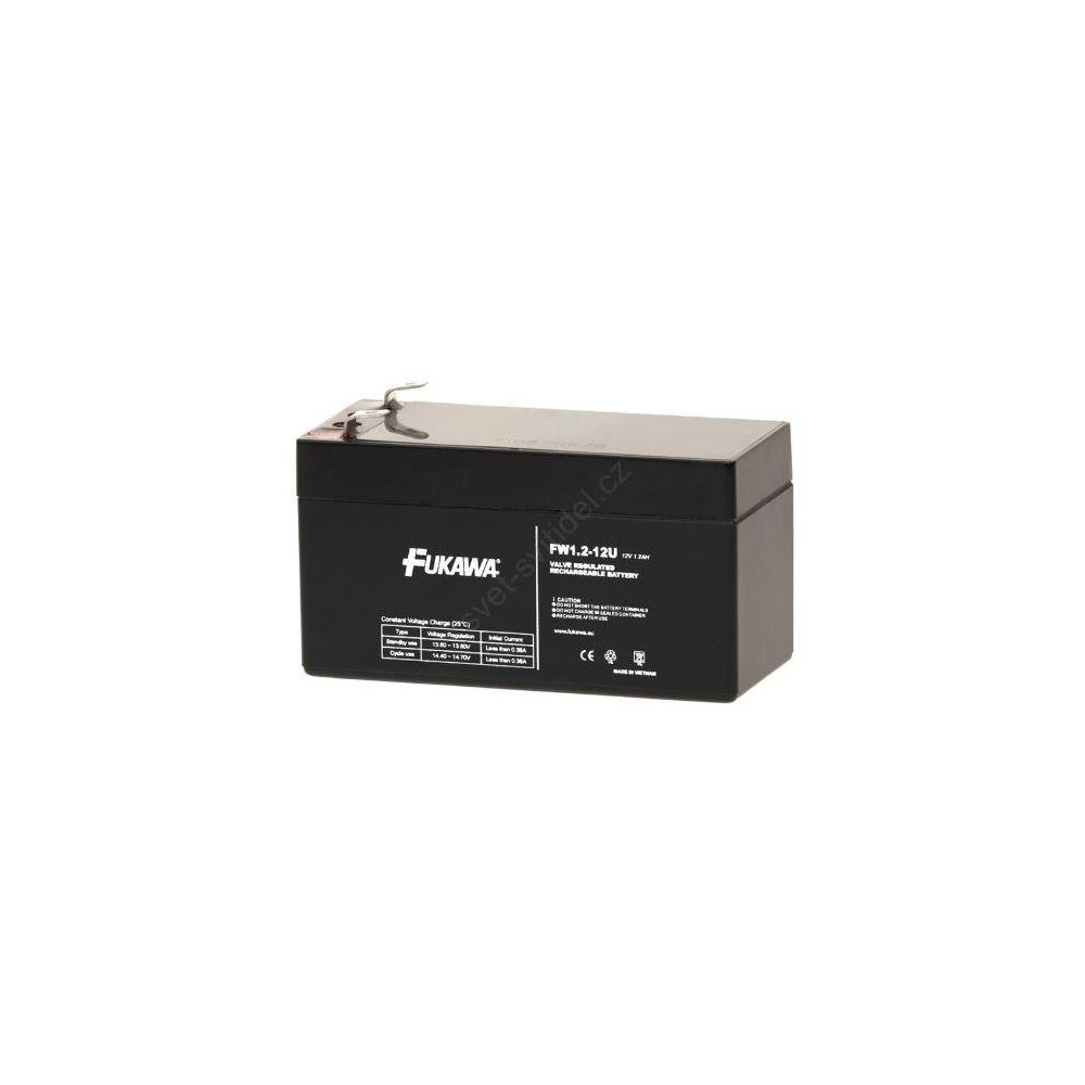 Fukawa FW 1,2-12 U - Akumulátor bezúdržbový 12V/1,2Ah, faston 4,7mm, životnost 5let Fukawa FW 1,2-12 U - Akumulátor bezúdržbový 12V/1,2Ah, faston 4,7mm, životnost 5let