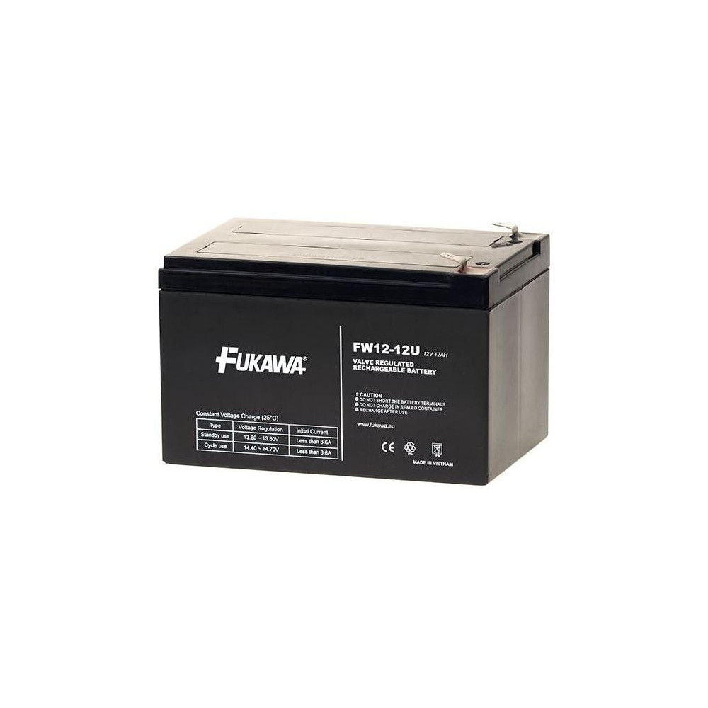 Fukawa FW 12-12 U - Akumulátor bezúdržbový 12V/12Ah, faston 6,3mm, životnost 5let Fukawa FW 12-12 U - Akumulátor bezúdržbový 12V/12Ah, faston 6,3mm, životnost 5let