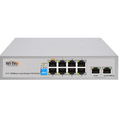 WI-PS210 V3 - 8FE + 2FE HiPoE switch, 250m, 100W