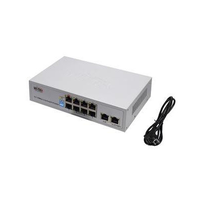 WI-PS210 V3 - 8FE + 2FE HiPoE switch, 250m, 100W
