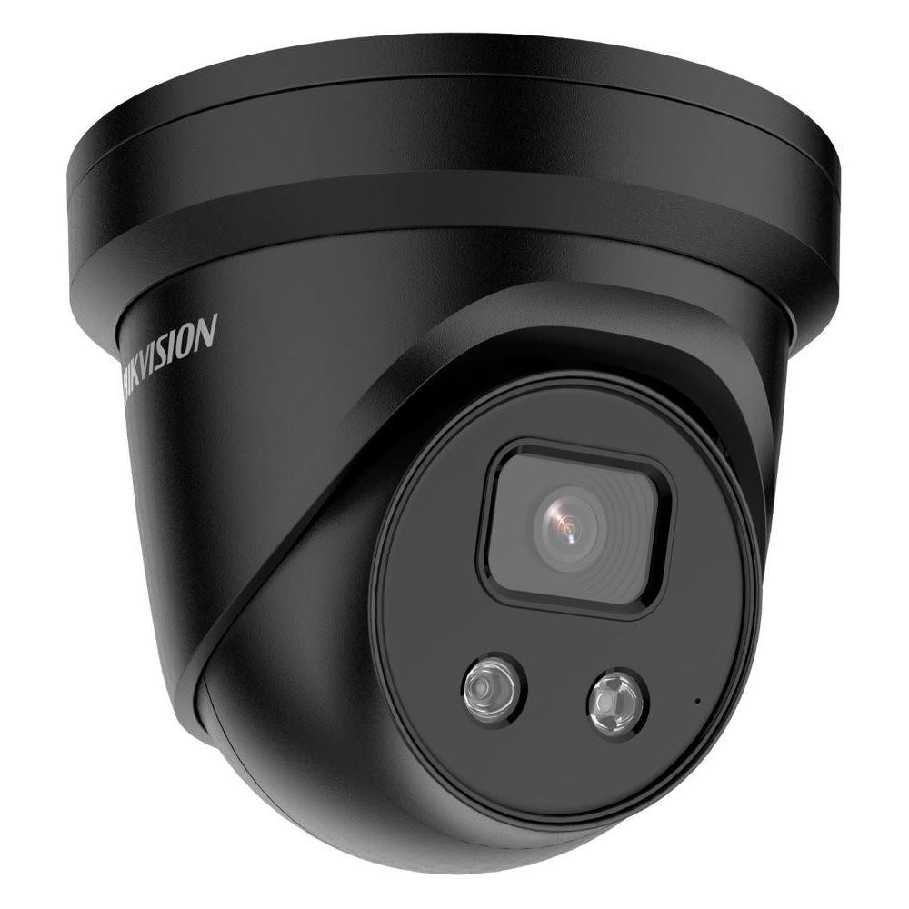 DS-2CD2346G2-ISU/SL(2.8mm)/C/BLACK - 4MPix IP Turret AcuSense kamera, IR 30m, Audio, Alarm, mikrofon, reproduktor, blikač, černá