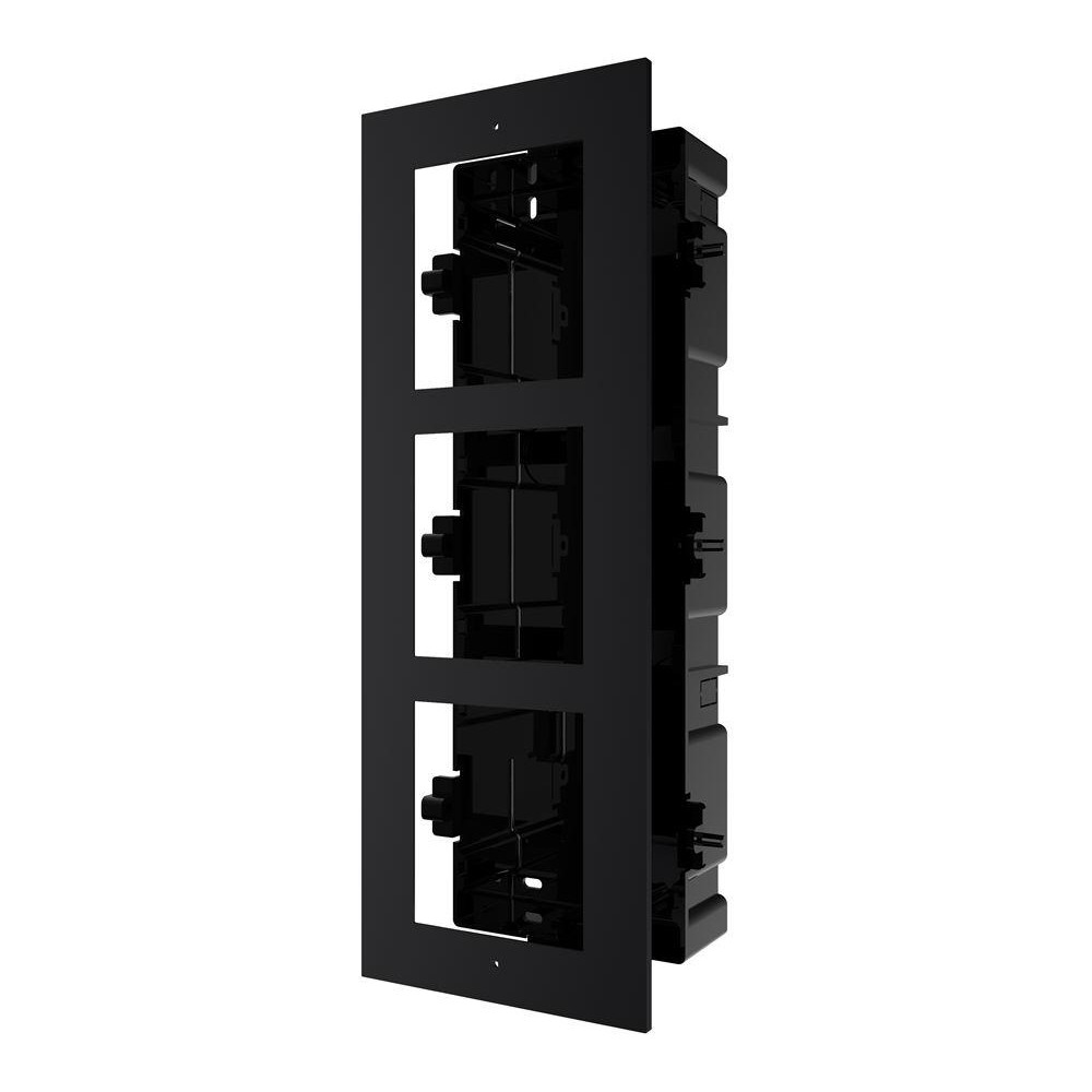 DS-KD-ACF3/Black - 3-rámeček interkomu pro zápustnou montáž, černý
