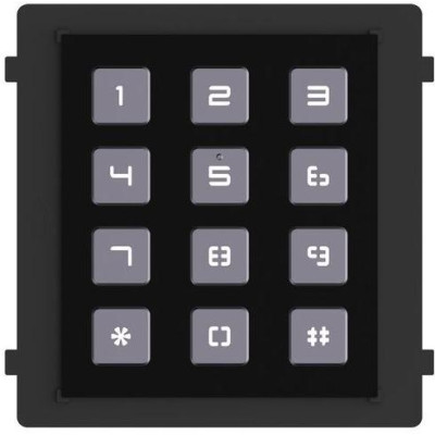 DS-KD-KP/Black - Modul interkomu s kódovou klávesnicí, černý