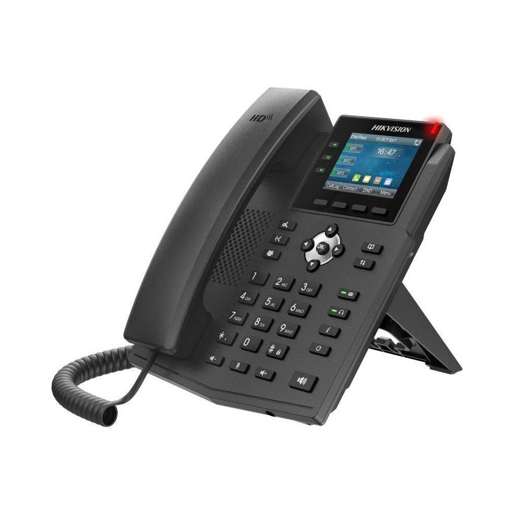 DS-KP8000-WHE1 - Vnitřní SIP telefonní stanice s 2,8 palcovým barevným displejem, PoE, WiFi