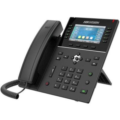 DS-KP8200-HE1 - Vnitřní SIP telefonní stanice s 4,3 palcovým barevným displejem, PoE