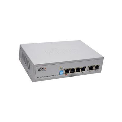 WI-PS205 V3 - 4FE + 2FE HiPoE switch, 250m, 55W