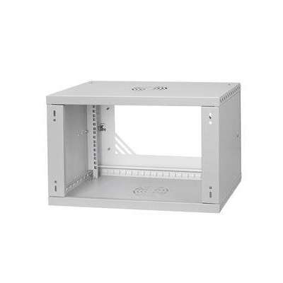 LX19-6U-350GG - LEXI-Net Basic rozvaděč nástěnný 19" 6U 520x350, dveře sklo, šedý