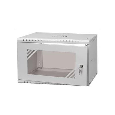 LX19-6U-450GG - LEXI-Net Basic rozvaděč nástěnný 19" 6U 520x450, dveře sklo, šedý