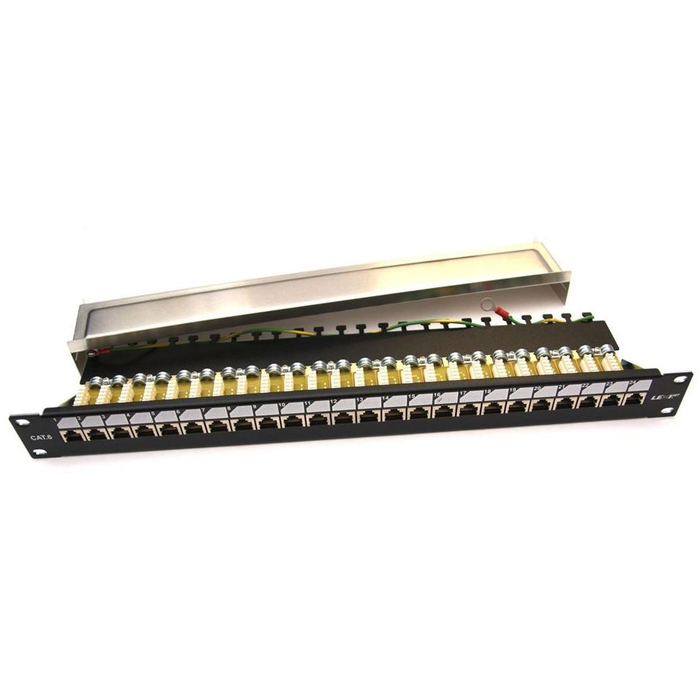 PATCHP24PHZ6F-EX - LEXI-Net Patch panel EXCLUSIVE pro 19" rozvaděče osazený 24 FTP Cat 6 PATCHP24PHZ6F-EX - LEXI-Net Patch panel EXCLUSIVE pro 19" rozvaděče osazený 24 FTP Cat 6