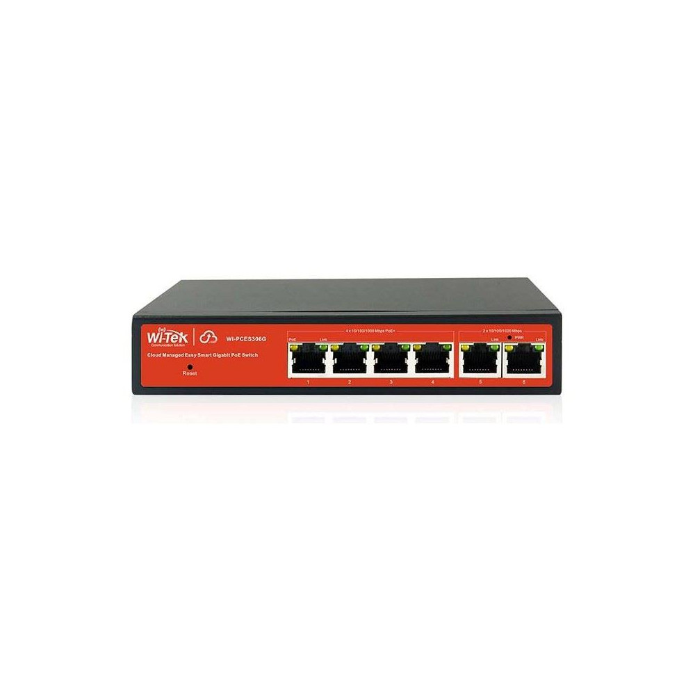 WI-PCES306G - 4GE + 2GE 802.3af/at Cloud PoE switch, 250m, 60W WI-PCES306G - 4GE + 2GE 802.3af/at Cloud PoE switch, 250m, 60W