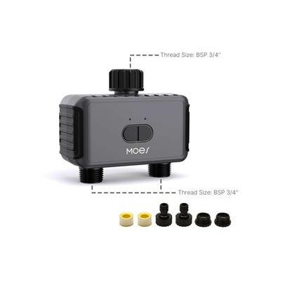 BWV-YC02-EU-GY-MS - Bluetooth Smart duální zahradní zavlažovací ventil BWV-YC02-EU