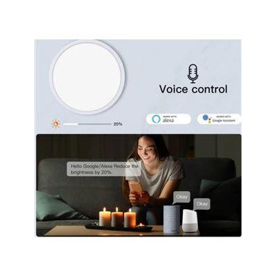 WCL-TD25-RCW-Y-WH-MS - Wifi stropní světlo, 25W, RGB+C+W
