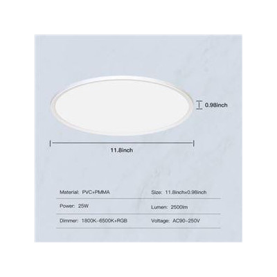 WCL-TD25-RCW-Y-WH-MS - Wifi stropní světlo, 25W, RGB+C+W