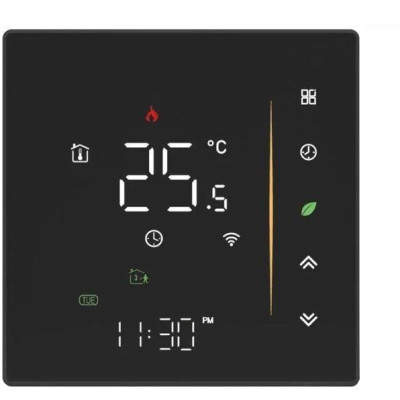 WHT-006-GB-BK-MS - Moes WiFi Smart termostat pro elektrické podlahové vytápění, černý