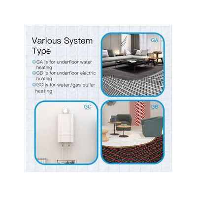 WHT-006-GB-BK-MS - Moes WiFi Smart termostat pro elektrické podlahové vytápění, černý