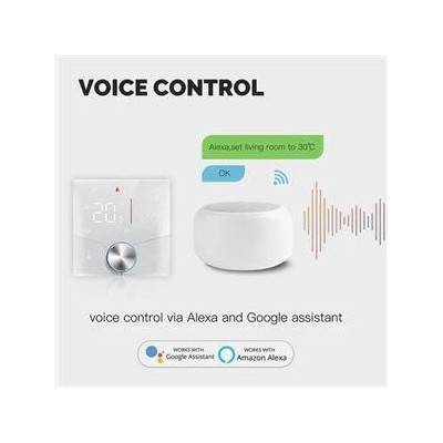 WHT-009-GA-WH-MS - Moes WiFi Smart termostat pro vodní podlahové vytápění, bílý