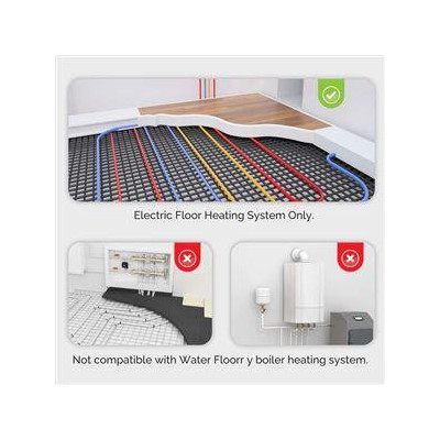 WHT-009-GA-WH-MS - Moes WiFi Smart termostat pro vodní podlahové vytápění, bílý