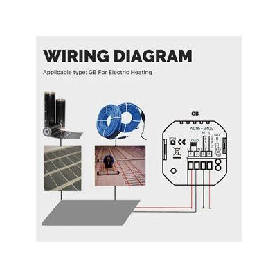 WHT-009-GA-WH-MS - Moes WiFi Smart termostat pro vodní podlahové vytápění, bílý