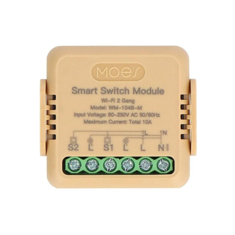 WM-104B-M-MS - 2 kanálový Smart WiFi spínač elektrických spotřebičů, 10A WM-104B-M-MS - 2 kanálový Smart WiFi spínač elektrických spotřebičů, 10A