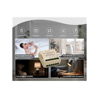 WM-104B-M-MS - 2 kanálový Smart WiFi spínač elektrických spotřebičů, 10A
