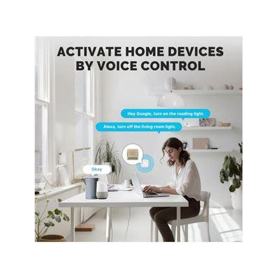 WM-104B-M-MS - 2 kanálový Smart WiFi spínač elektrických spotřebičů, 10A