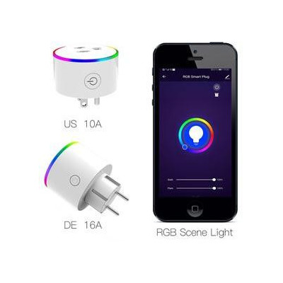 WP-EUY16LM-WH-EN - WiFI Smart zásuvka s RGB LED indikací a měřením spotřeby - 16A
