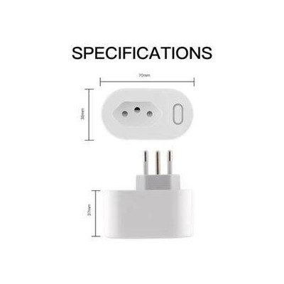 WP-X-EU16M-WH-MS - WiFi Smart chytrá zásuvka 90-250V AC 50/60HZ 16A s měřením spotřeby