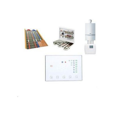 WRHT-8000-GC-WH-EN - Moes WiFi Smart termostat + RF přijímač pro elektrickým/plynový bojler, bílý