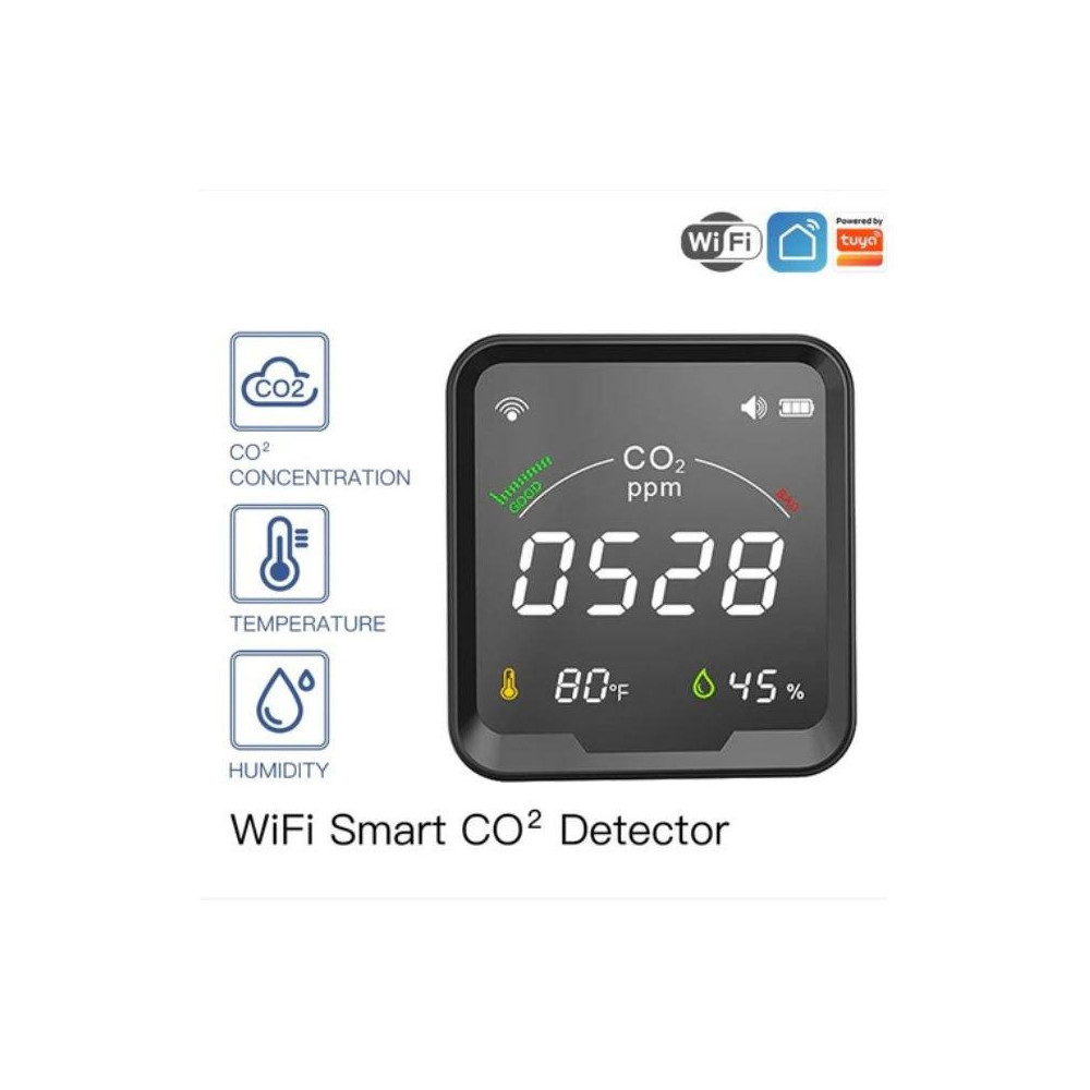 WSS-FB-CO2-U-MS - Smart WiFi detektor CO2, teploty a vlhkosti WSS-FB-CO2-U-MS - Smart WiFi detektor CO2, teploty a vlhkosti