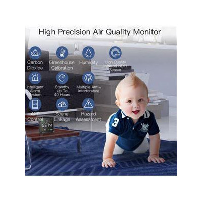 WSS-FB-CO2-U-MS - Smart WiFi detektor CO2, teploty a vlhkosti