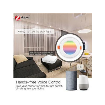 ZB-LZD7-RCW-MS - ZigBee Smart LED stmívatelné bodové světlo RGB 2700K-6500K W+C