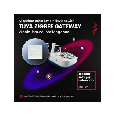 ZHT-006-GB-WH-MS - Moes ZigBee Smart termostat pro elektrické podlahové vytápění, bílý