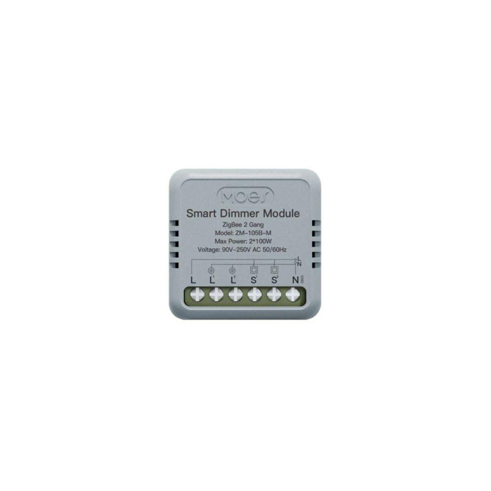 ZM-105B-M-MS - 2 kanálový mini ZigBee ovladač osvětlení, AC 90-250V 50/60HZ, 2x100W ZM-105B-M-MS - 2 kanálový mini ZigBee ovladač osvětlení, AC 90-250V 50/60HZ, 2x100W